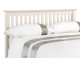 Barcelona - King Size - White Finish Solid Pine Wooden Bed Frame - King - Happy Beds - thumbnail 4