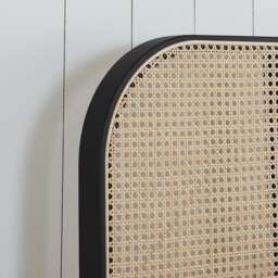 Margot - Super King Size - Rattan Bed - Black - Wooden - Low Foot-End - 6ft - Happy Beds - thumbnail 5