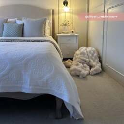 Camille - King Size - Oatmeal Cream - Fabric and Wood - 5ft - Happy Beds - thumbnail 4