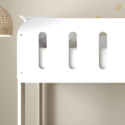 Elisa - Single – Bunk Bed with Underbed Drawers – White/Pale Wood - Particleboard - 3ft - thumbnail 5
