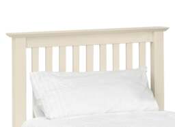 Barcelona - Double -  White Finish Solid Pine Wooden Bed Frame - Double - Happy Beds - thumbnail 5