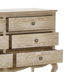 Camille - 6 Drawer Chest of Drawers - Oak - Wooden - Happy Beds - thumbnail 6