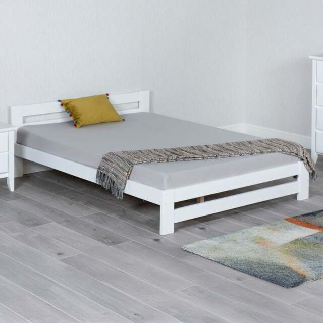 Xiamen -Single - White - Wood - 3ft - Happy Beds - image 1