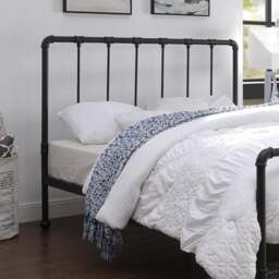 Kinnerton - King-Size - Industrial Style Bed- Black - Metal - 5ft - Happy Beds - thumbnail 3
