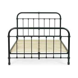 Logan - Small Double - High Footend Bed - Black - Metal - 4ft - thumbnail 7
