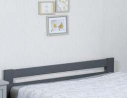 Xiamen - Double - Grey - Wood - 4ft6 - Happy Beds - thumbnail 2