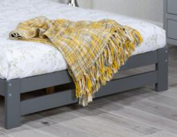 Xiamen - Double - Grey - Wood - 4ft6 - Happy Beds - thumbnail 3