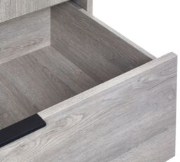 Bali – 2-Door 1-Drawer Combination Wardrobe – Grey Oak – Wooden - Happy Beds - thumbnail 8