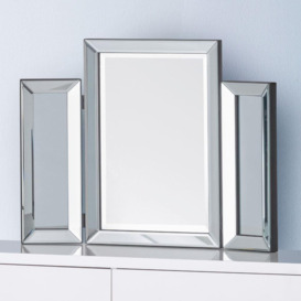 Soprano - Folding Dressing Table Mirror - Mirror/Glass - Happy Beds