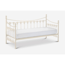 Versailles - Single - Guest Day Bed - White - Metal - 3ft - Happy Beds