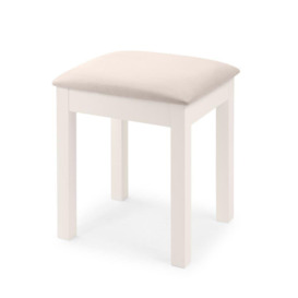 Maine - Dressing Table Stool - White - Wooden - Happy Beds