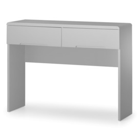 Manhattan - Dressing Table With 2 Drawers - Grey - Wooden - Happy Beds
