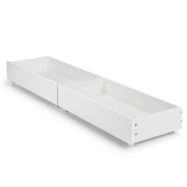 Manhattan - Underbed Storage Drawers Only - Gloss White - Wood - Happy Beds