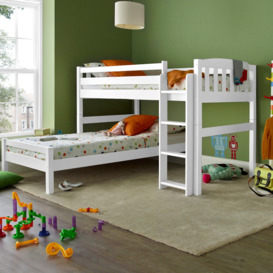 Max - Single - 6-in-1 Combination Bed - White - Wooden - 3ft - Happy Beds