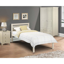Slocum - Single - Solid Pine Bed - White - Wooden - Low Foot-End - 3ft - Happy Beds