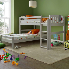 Max - Single - 6-in-1 Combination Bed - Grey - Wooden - 3ft - Happy Beds