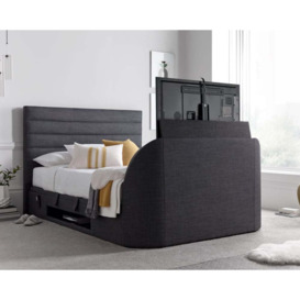 Appleby - King Size - Ottoman Storage Bed - Slate Grey - 5ft - Happy Beds