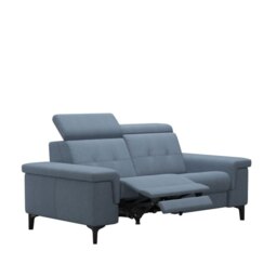Anna A2 2 Seater Sofa 2 Power Recliner in Fabric - Alu Organic