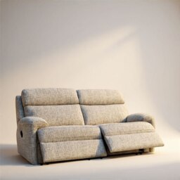 Hardy 3 Seater Manual Recliner Sofa In Fabric - Heated Seat - Grade C