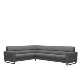 Fiona Corner Group, 2 Seats LHF, 3 Seats RHF, with Wood Arms in Leather - Batick