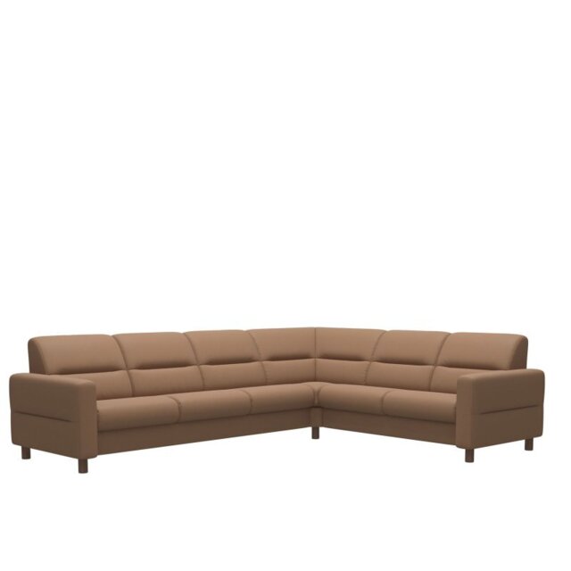 Fiona Corner Group, 3 Seats LHF, 2 Seats RHF, with Upholstered Arms in Leather - Batick
