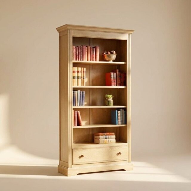 Old Charm Bookcase with Drawer - Traditional