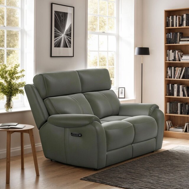 Winchester 2 Seater Recliner in Leather - Manual - Mezzo