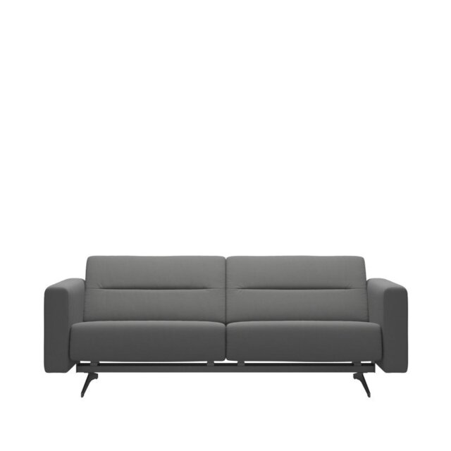 Stella 2.5 Seater Sofa with Upholstered Arms in Leather - S2 - Batick