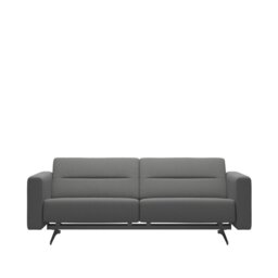 Stella 2.5 Seater Sofa with Upholstered Arms in Leather - S2 - Batick