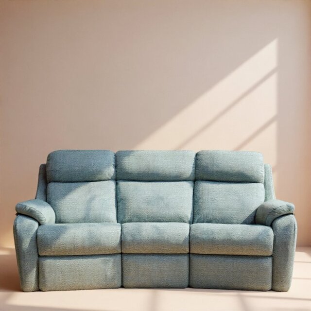 Kingsbury 3 Seater Curved Sofa in Fabric - Grade W