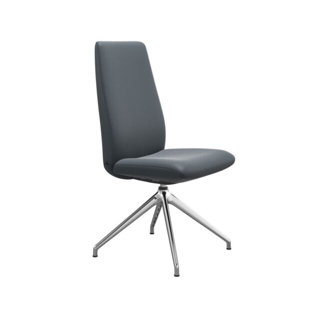 Laurel Large High Back Dining Chair with D350 Legs in Leather - Batick