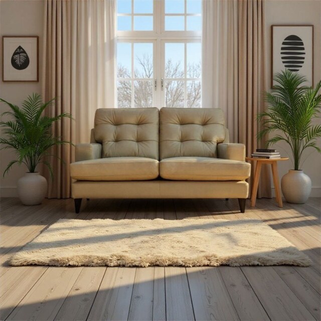 Vintage Amelia 2.5 Seater Sofa In Leather - Grade P