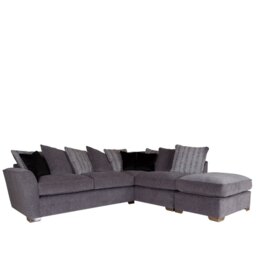 Hannah Corner Sofa LH2RFCFST in Fabric - Pillow Back - Grade B