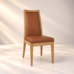 Ercol Romana Padded Back Dining Chair in Leather
