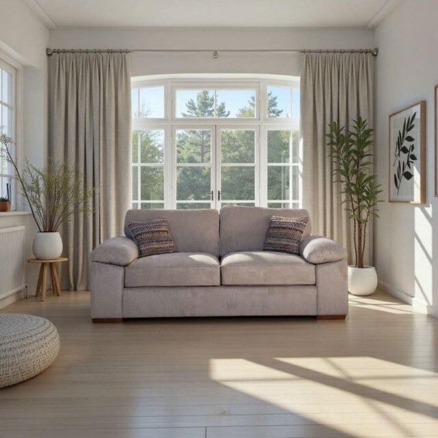 Jade 3 Seater Sofa in Fabric - Grade A