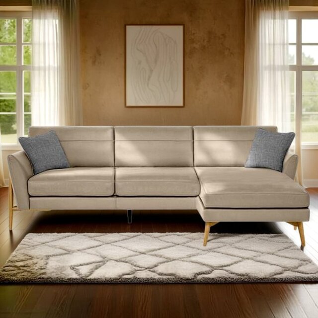 Ercol Forli Corner Chaise RHF in Leather