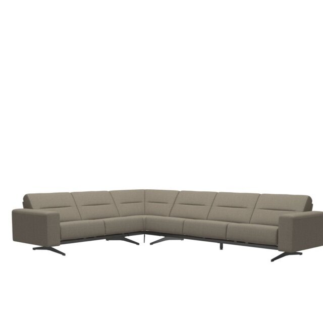 Stella Corner Group, 2 Seats LHF, 3 Seats RHF, with Upholstered Arms in Fabric - S1