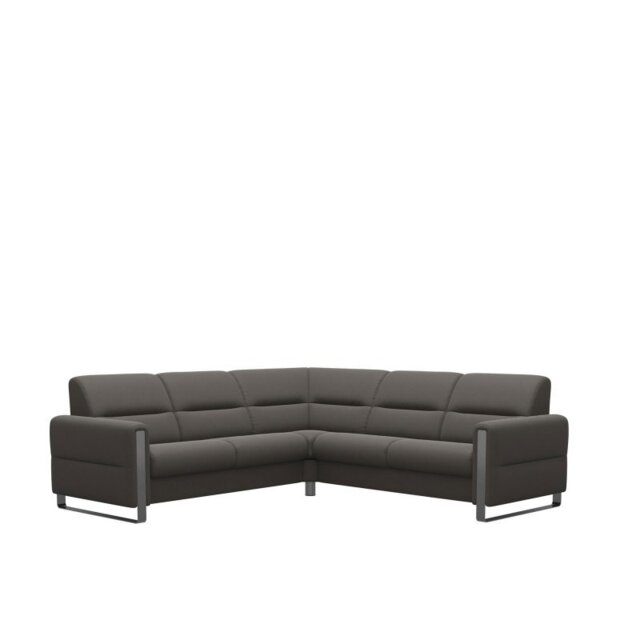 Fiona Corner Group, 2 Seats LHF, 2 Seats RHF, with Steel Arms in Leather - Batick
