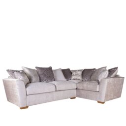 Hannah Corner Sofa LH2R2C in Fabric - Pillow Back - Grade C