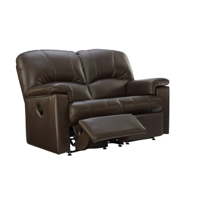 Chloe 2 Seater Recliner in Leather - Manual - Left-Hand Facing - Grade H