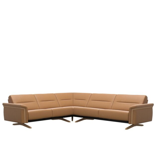 Stella Corner Group, 2 Seats LHF, 2.5 Seats RHF, with Wood Arms in Leather - Velaro