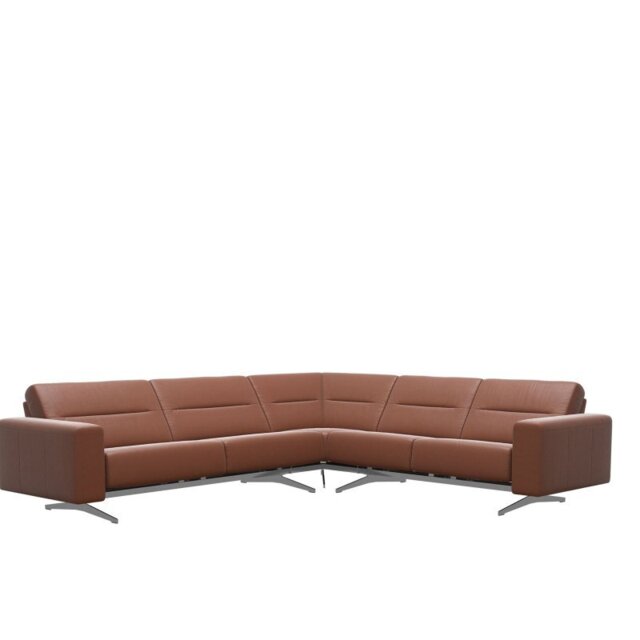 Stella Corner Group, 2 Seats LHF, 2.5 Seats RHF, with Upholstered Arms in Leather - S1 - Batick