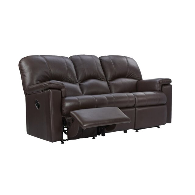 Chloe 3 Seater Recliner in Leather - Manual - Left-Hand Facing - Grade H