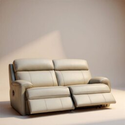 Hardy 3 Seater Manual Recliner Sofa In Leather - Standard - Grade H