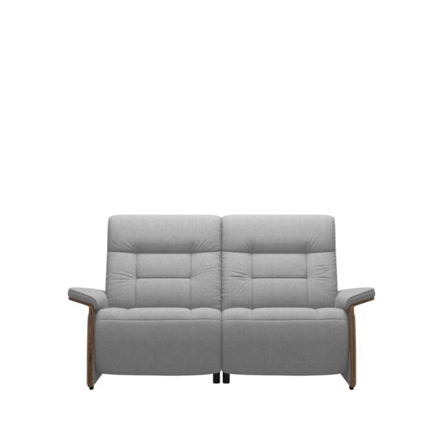 Mary 2 Seater Sofa with Wood Arms in Fabric