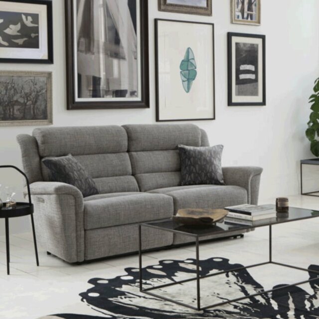 Colorado Double Power Recliner Large 2 Seater Sofa with USB Ports Fabric - Grade A