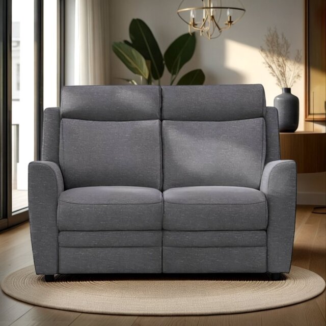 Dakota Double Power Recliner 2 Seater Sofa with USB Ports Fabric - Grade A