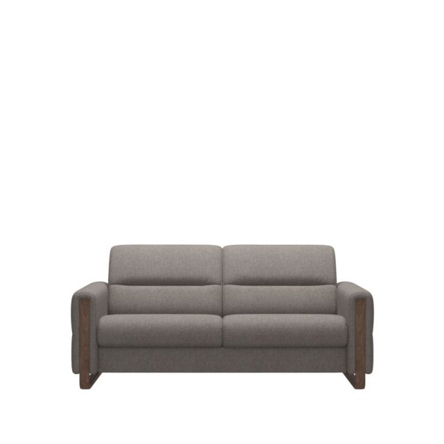 Fiona 2.5 Seater Sofa with Wood Arms in Fabric