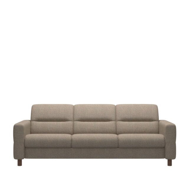 Fiona 3 Seater Sofa with Upholstered Arms in Fabric