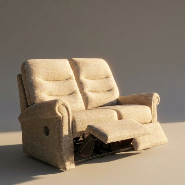 Holmes 2 Seater Double Recliner in Fabric - Manual - Grade W